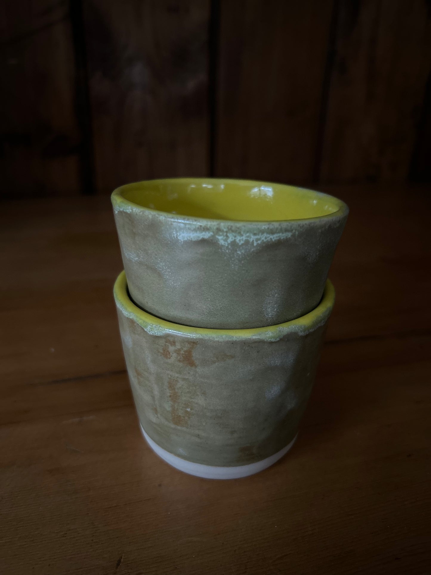 Beakers- Malakite Green and Limoncello Yellow