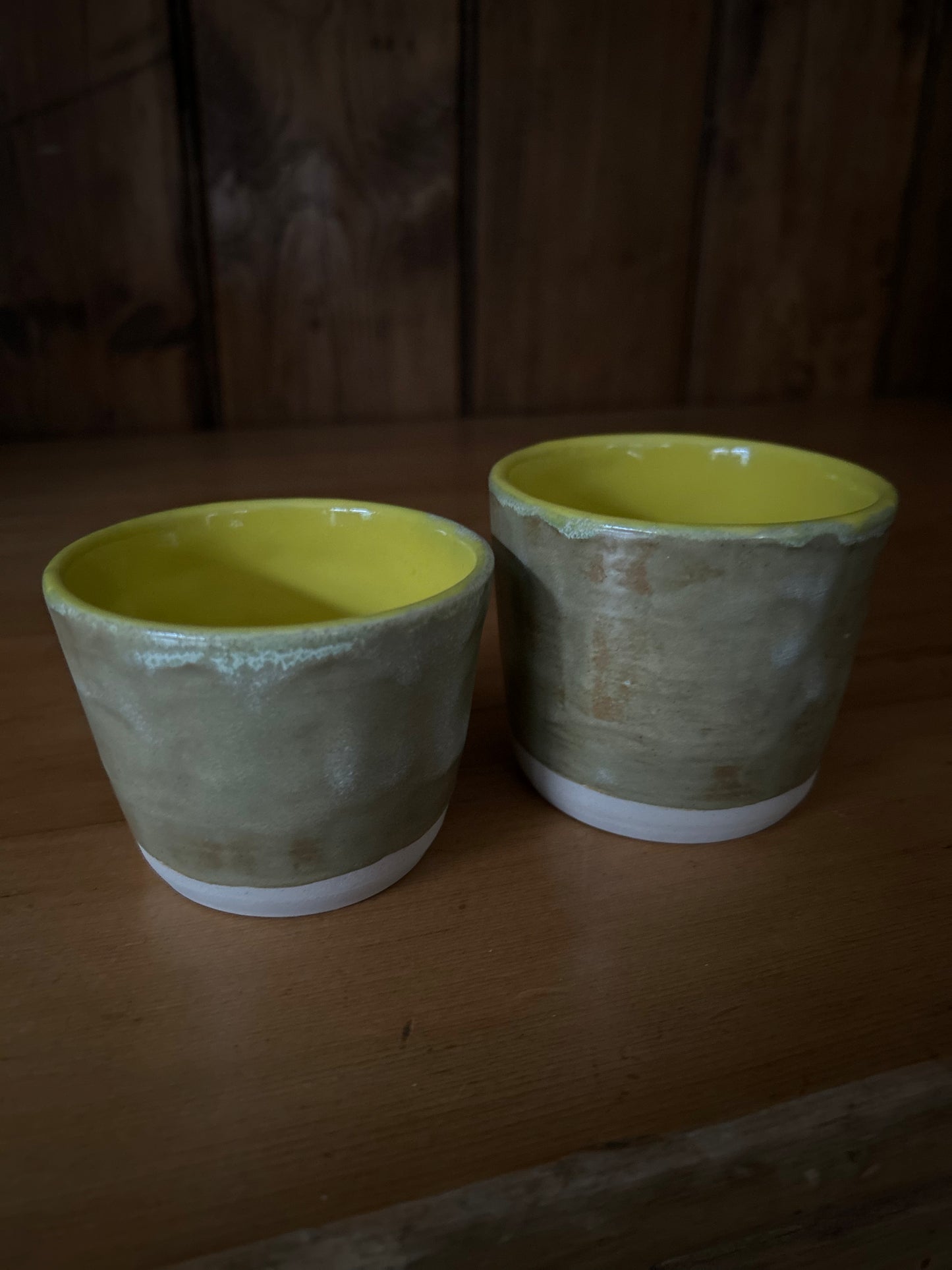 Beakers- Malakite Green and Limoncello Yellow