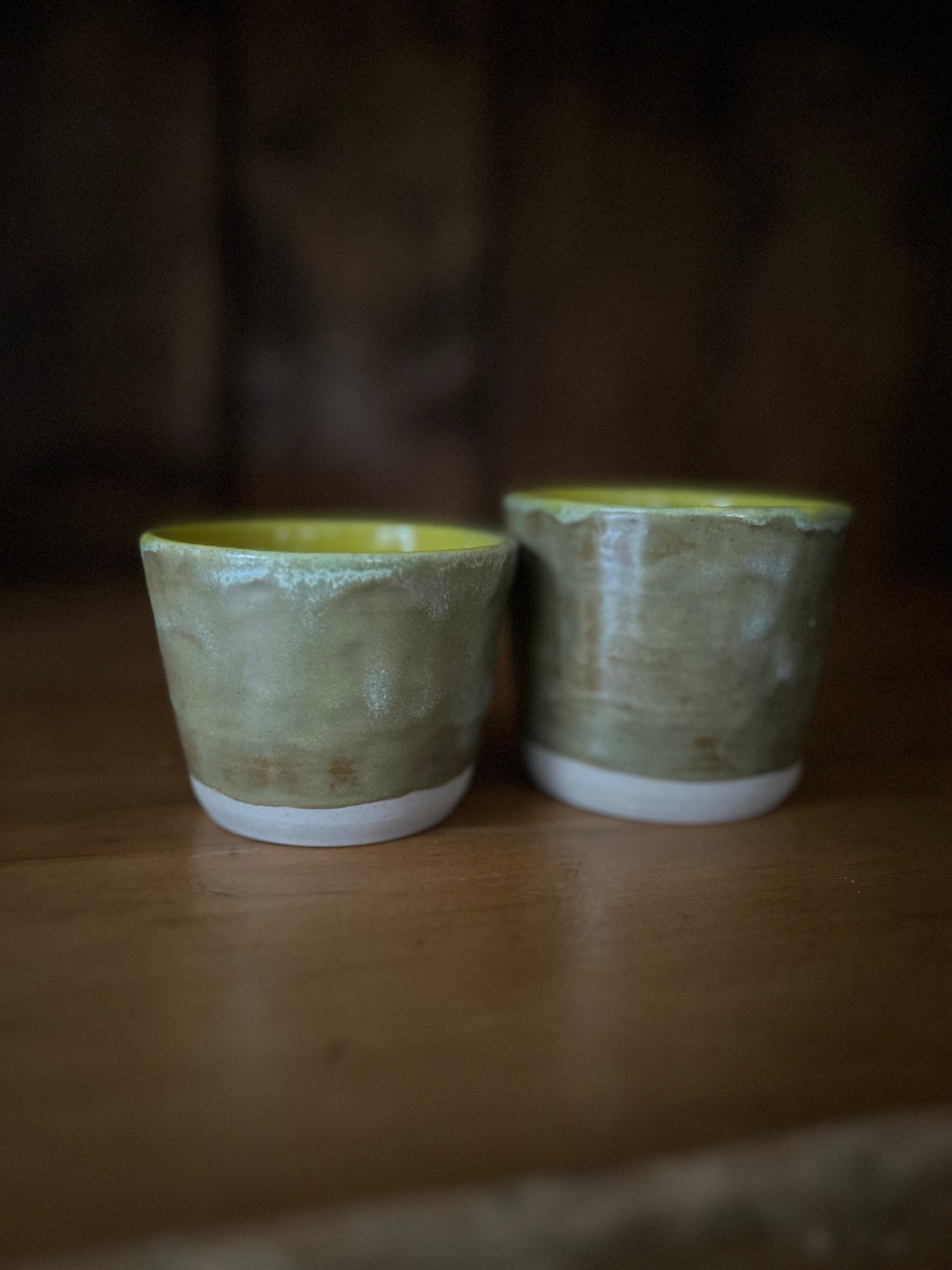 Beakers- Malakite Green and Limoncello Yellow