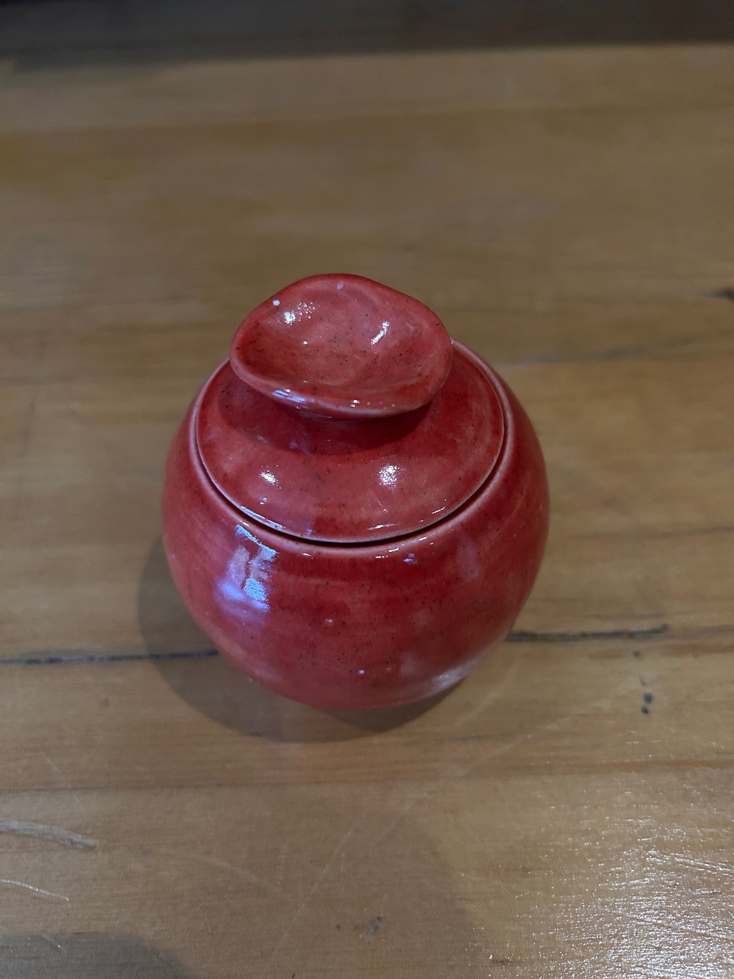 Lidded Jar - Red