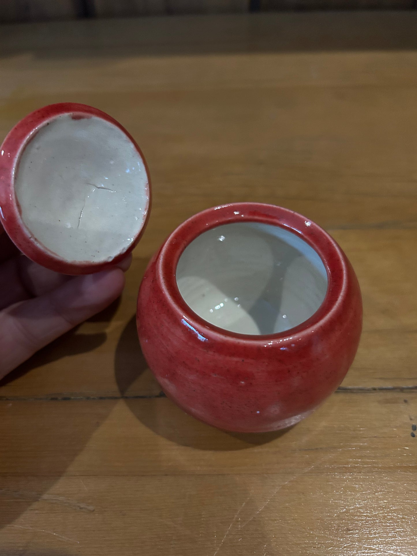 Lidded Jar - Red