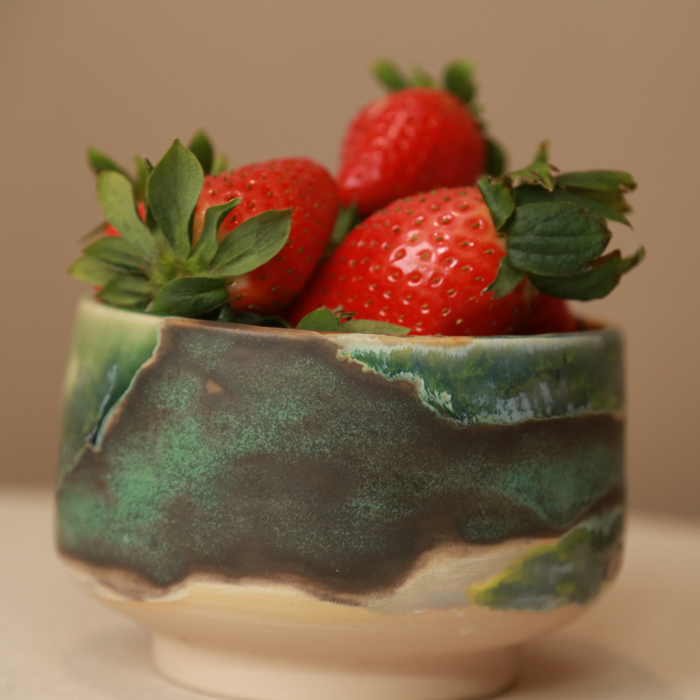 Mottled Green Bowl