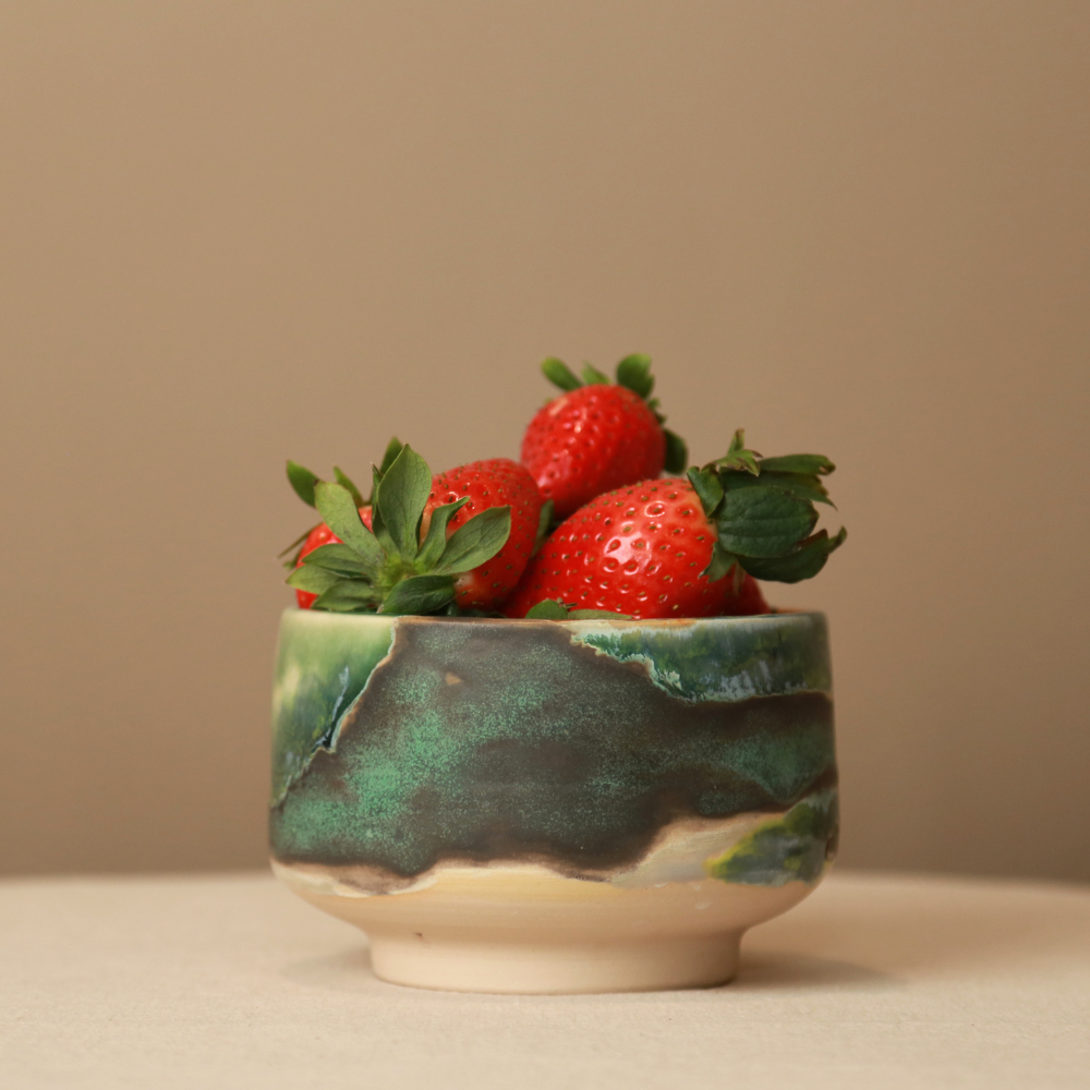 Mottled Green Bowl