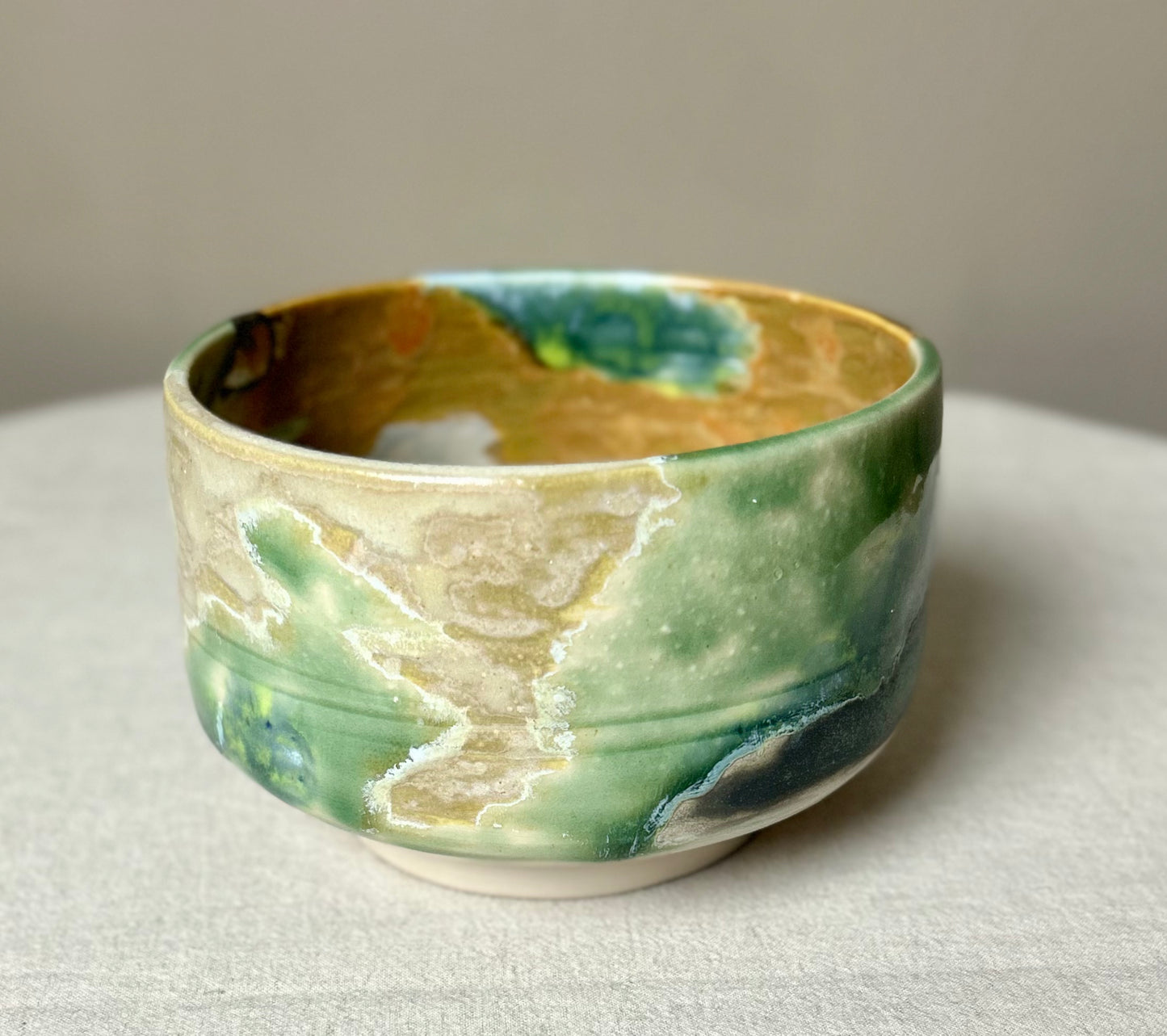 Mottled Green Bowl