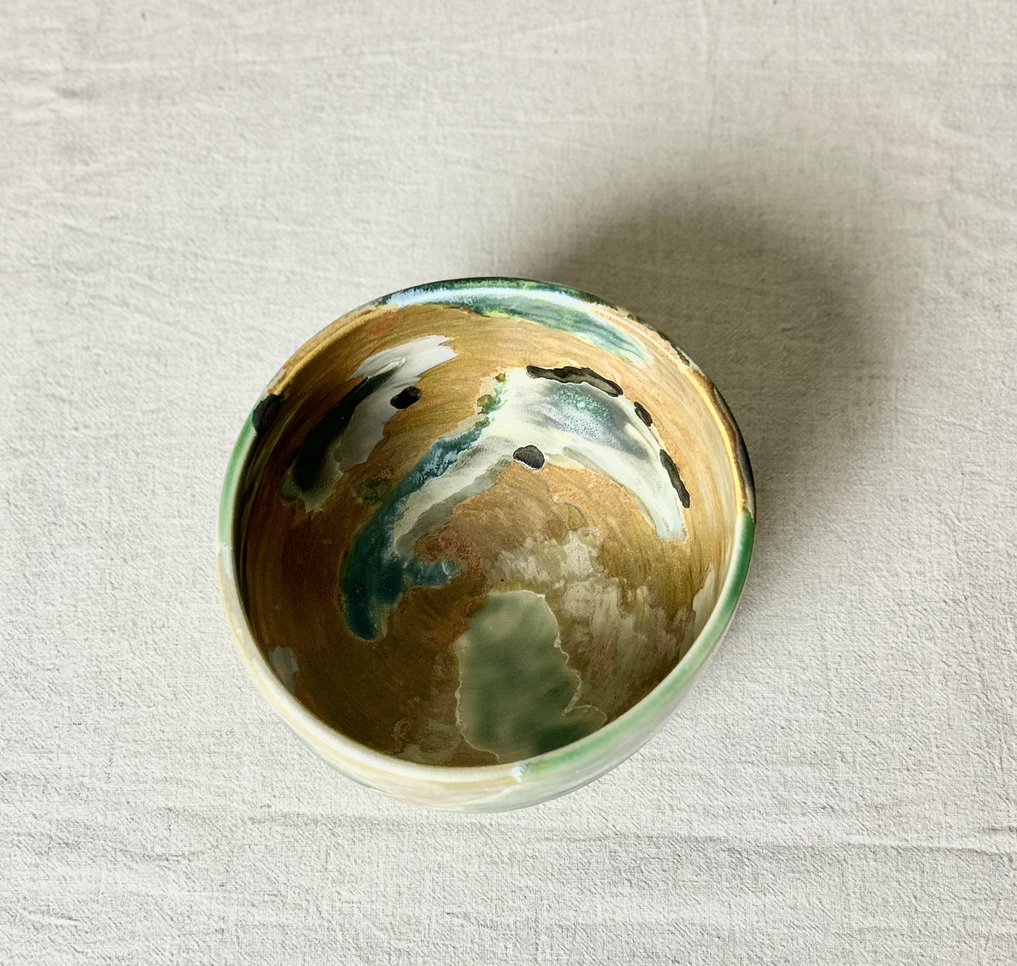 Mottled Green Bowl