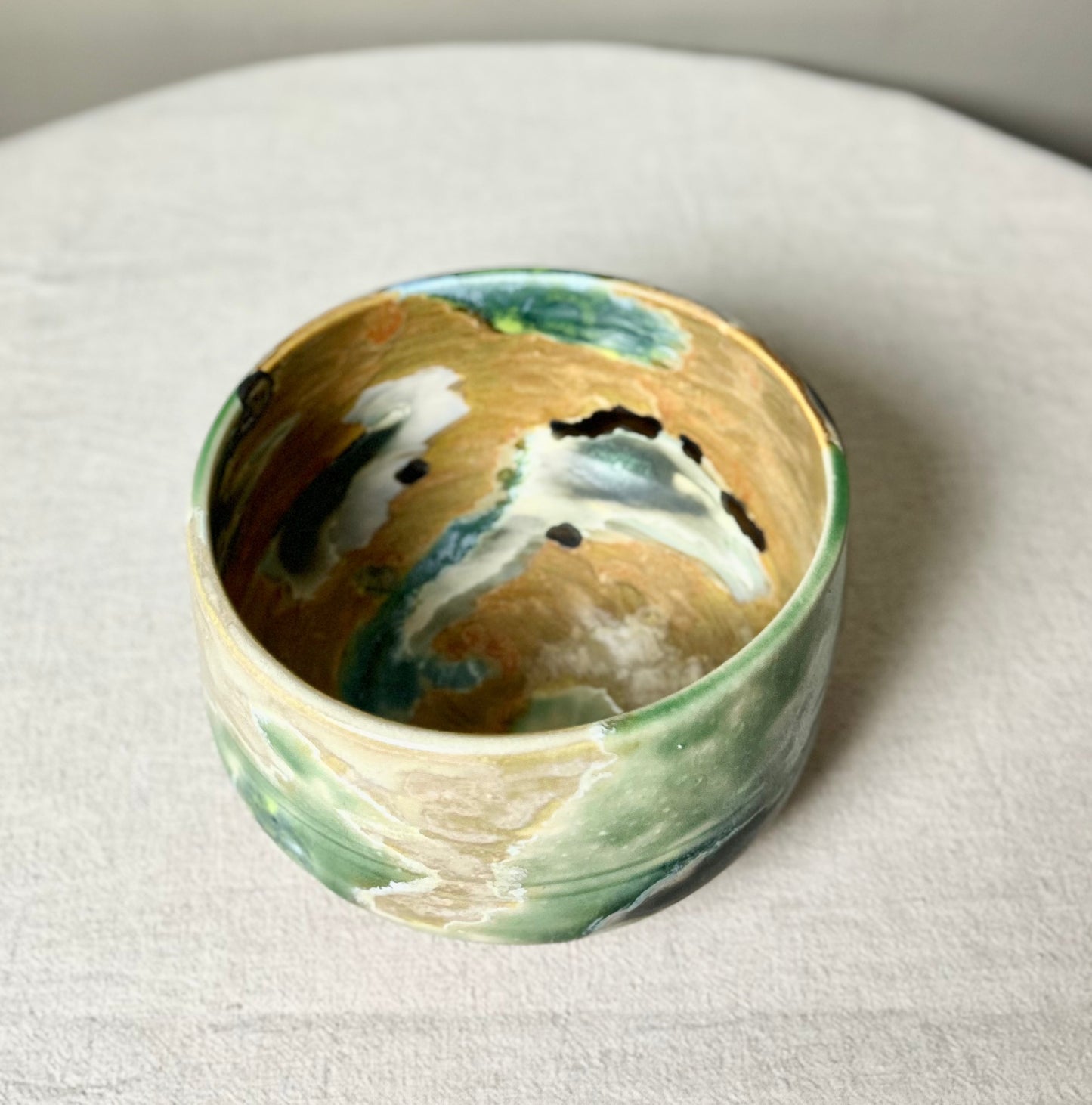 Mottled Green Bowl