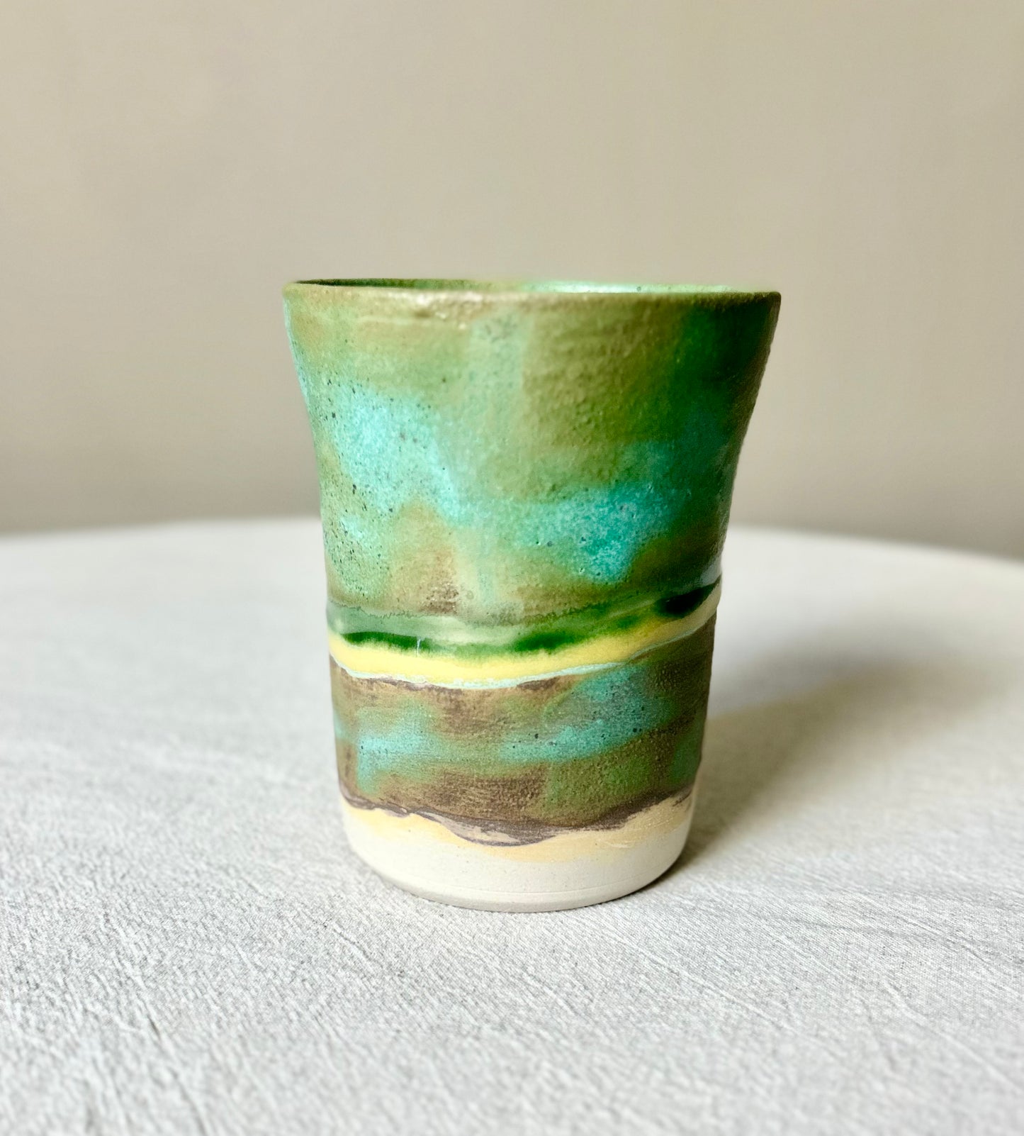 Mottled Green Beakers