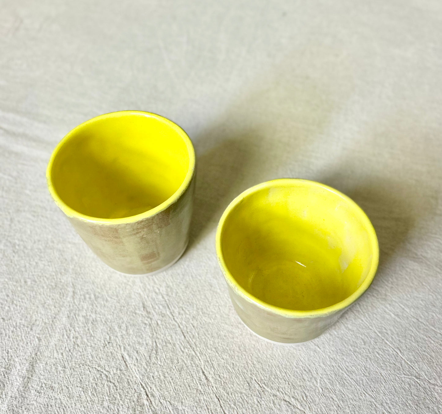 Gold and Yellow Beaker