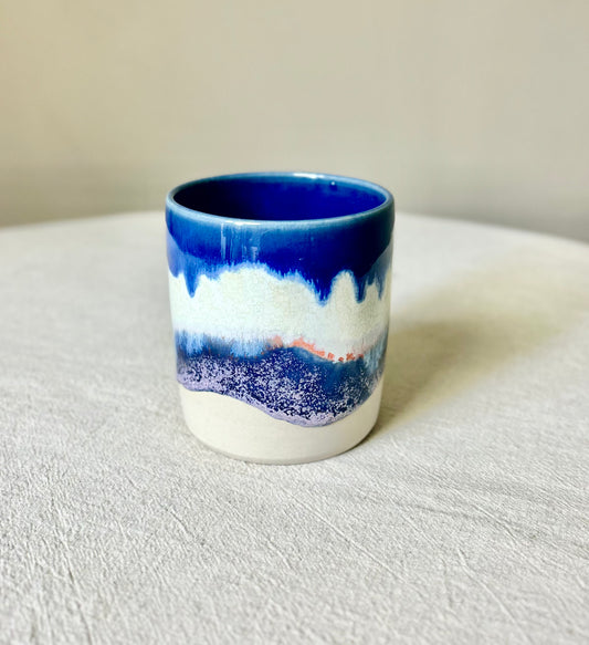 Large Blue and White Beaker
