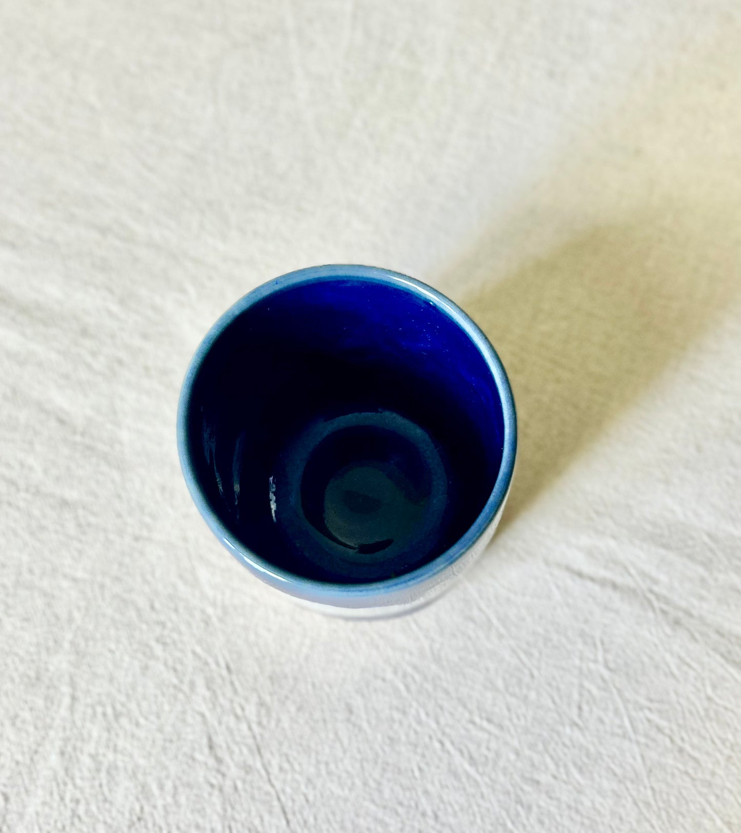 Large Blue and White Beaker