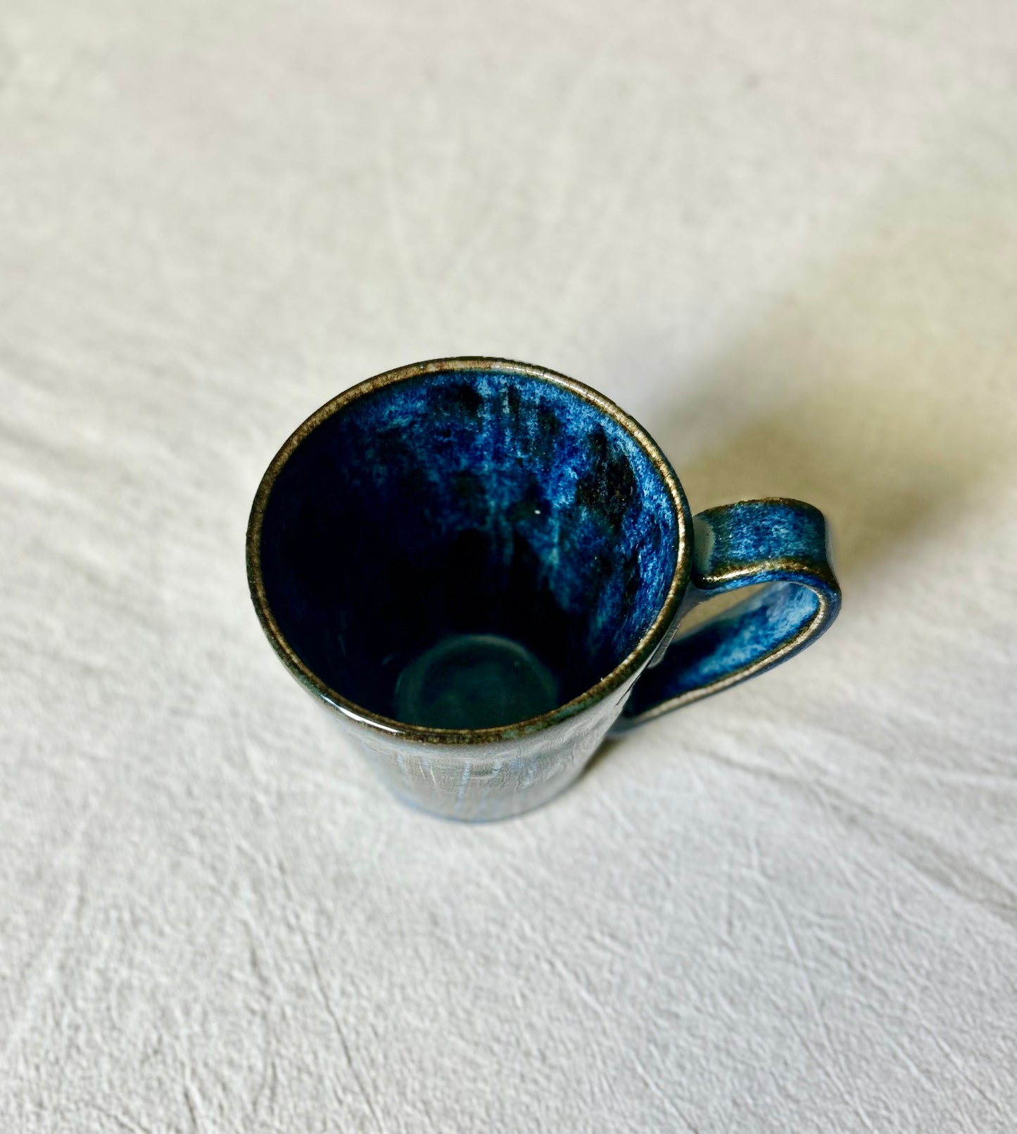 Dark Blue Ribber Coffee Mug